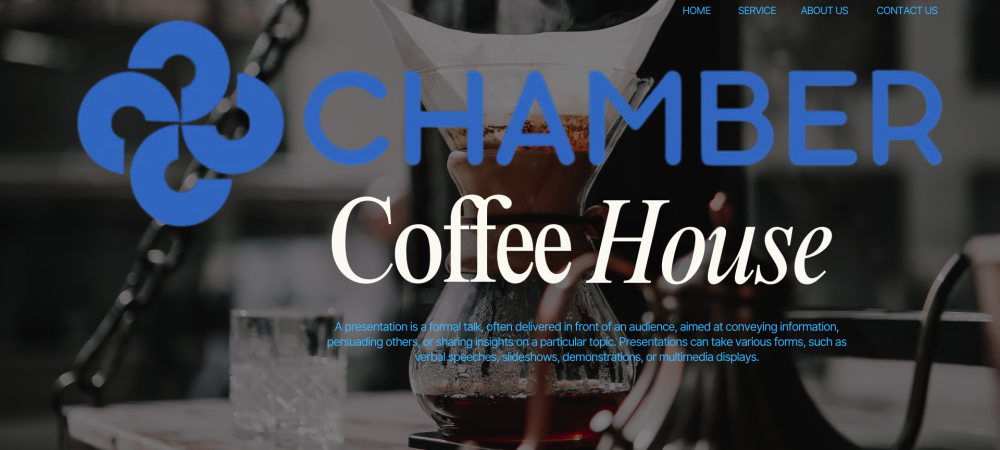 Black and White Creative Coffee Presentation